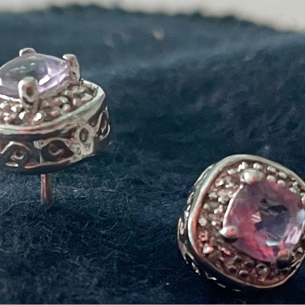 Amethyst earrings